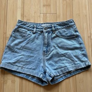 PacSun Light Wash Mom Shorts